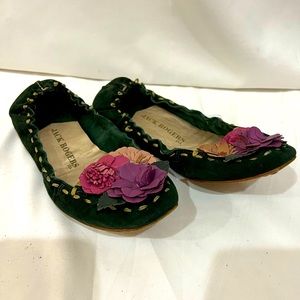 Jack Rogers size 8 green‎ flats